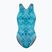 Costume da bagno intero da donna ZONE3 Classic teal tie-dye