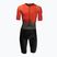 HUUB Tuta da triathlon Collective uomo nero/rosso fade