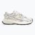 KARL LAGERFELD scarpe da donna Orion Sidetrim pelle/tessuto bianco con argento