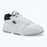 Scarpe Lacoste Lineshot da uomo con colletto a contrasto in pelle bianco/nero
