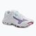 Scarpe da pallavolo donna Mizuno Wave Lightning Z8 bianche/viola indaco/camelliaros