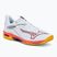 Mizuno Wave Exceed Tour 6 CC scarpe da tennis bianco/blu baritono/corallo 2