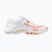 Scarpe da pallavolo donna Mizuno Wave Lightning Z8 bianco/calipso coral/pale banana