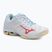 Scarpe da pallavolo da donna Mizuno Wave Voltage 2 bianco/calipso coral/pale banana