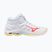 Scarpe da pallavolo donna Mizuno Wave Voltage 2 Mid bianco/calipso coral/pale banana