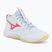Scarpe da pallavolo donna Mizuno Wave Momentum Pro Mid bianco/calipso coral/pale banana