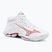 Scarpe da pallavolo donna Mizuno Wave Lightning Elite Mid white/rose elegance/lava falls
