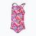 Speedo Learn To Swim Printed Frill Thinstrap rosa ciliegia/dolce taro/elio costume intero per bambini