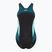 Costume intero Speedo da donna Collo alto con spacco incrociato sul retro verde scuro