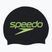 Speedo Cuffia da bagno in silicone stampato nero con logo sovrapposto