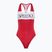 Speedo Colourblock Racerback, costume intero da donna ad alto rischio rosso