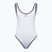 Costume intero Speedo Solid Bound Scoop bianco da donna