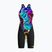 Costume da bagno intero da donna Speedo Fastskin LZR Pure Valor 2.0 Closedback Kneeskin black/molten blur