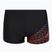 Speedo Medley Logo Aquashort boxer nuoto uomo nero/neon coral