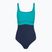 Costume da bagno intero donna Speedo Shaping Contour Eclipse peacock teal/peacoat