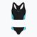 Costume da bagno intero donna Speedo Colourblock Splice 2.0 anthracite/mayanblue