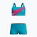 Costume da bagno a due pezzi per bambini Speedo Hyperboom Butterfly Back mayan blue/margarita pink