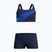 Costume da bagno a due pezzi per bambini Speedo Hyperboom Butterfly Back peacoat/deep sapphire