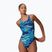 Costume da bagno intero donna Speedo Hyperboom Print Medalist peacoat