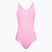 Costume intero da donna Nike Hydrastrong Solid Fastback rosa polarizzato