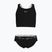 Costume da bagno a due pezzi per bambini Nike Logo Tape Crossback Midkini nero