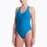 Costume da bagno intero da donna Nike Hydralock Luxe Sail Boat V-Neck green abyss