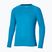 Longsleeve da running uomo Mizuno Active Dryaeroflow blue jewel