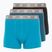 Boxer CR7 Basic Trunk da uomo 3 paia nero/verde/verde chiaro