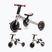 Triciclo Kinderkraft 4TRIKE grigio argento