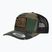 Uomo Pitbull West Coast Mesh Snapback cap ,,Blood Dog" Camo Trucker legno / nero