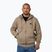 Felpa da uomo Pitbull Small Logo Hooded Zip sabbia chiara