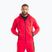Felpa con cappuccio e zip Pitbull Dogwood da uomo, colore fluo/rosso