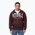 Felpa da uomo Pitbull Norton Hooded Zip dark burgundy