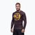 Rashguard a maniche lunghe da uomo Pitbull Rashguard Logo Palms brown