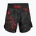 Pantaloncini da allenamento da uomo Octagon Marble Camo MMA camo rosso