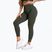 Leggings da allenamento donna Gym Glamour Push Up 2.0 verde soldato