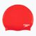 Cuffia Speedo Plain Flat Silicone per bambini rosso