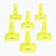 Set di coni OneTeam TRFTB03 MD6 6 pezzi gialli