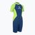 Muta da nuoto per bambini AQUASTIC Wavey Jrb 2 mm verde/blu navy