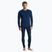 Set di biancheria intima termica da uomo WOOLCANO Merino SET0540 blu navy