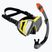 AQUASTIC Shoal set snorkeling maschera + boccaglio grigio