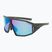 Occhiali da sole GOG Lhotse S3 verde metallizzato opaco/nero/bianco blu riflettente