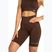 Pantaloncini da allenamento biker da donna Gym Glamour Push Up 2.0 cioccolato fondente