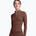 Maglia donna a manica lunga JOYINME Motion LS 1/4 Zip castagna
