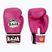 RAJA BOXING Guanti da boxe singoli standard in vera pelle rosa