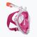 Maschera integrale da donna per lo snorkeling AQUA-SPEED Spectra 2.0 bianco/rosa