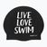 BuddySwim LLS Cuffia in silicone nera