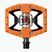 Crankbrothers Double Shot 2 arancio/nero/arancio pedali per bicicletta