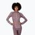 Felpa termica donna KARI TRAA Smekker Half Zip cocoa powder