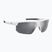 Occhiali da sole da uomo Under Armour Driven/G S3 bianco grigio/argento specchiato